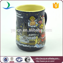 YScc0017-01 Weihnachtsmann und Schneemann Dekorative Keramik Tasse für Weihnachten Geschenk